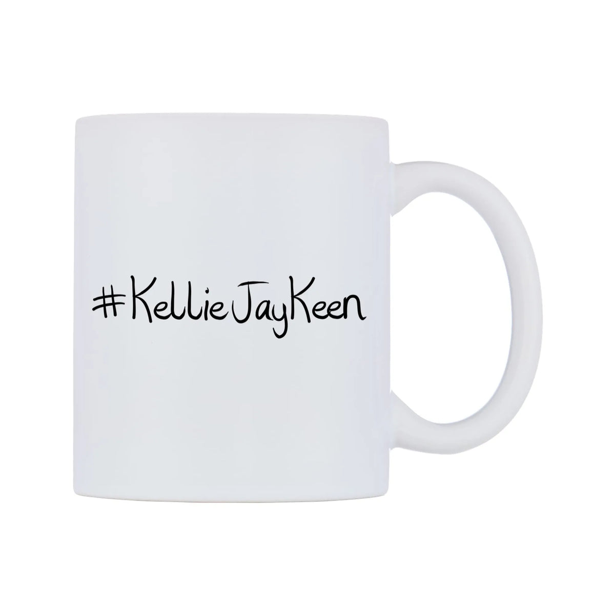 KellieJayKeen Mug — mug, left side, on a white background