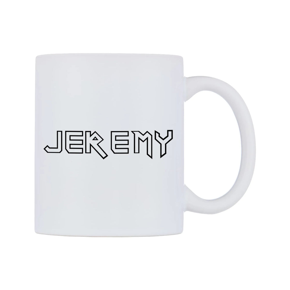 Jeremy - Iron Maiden Themed Mug — white 11oz gloss mug, left side, on a white background