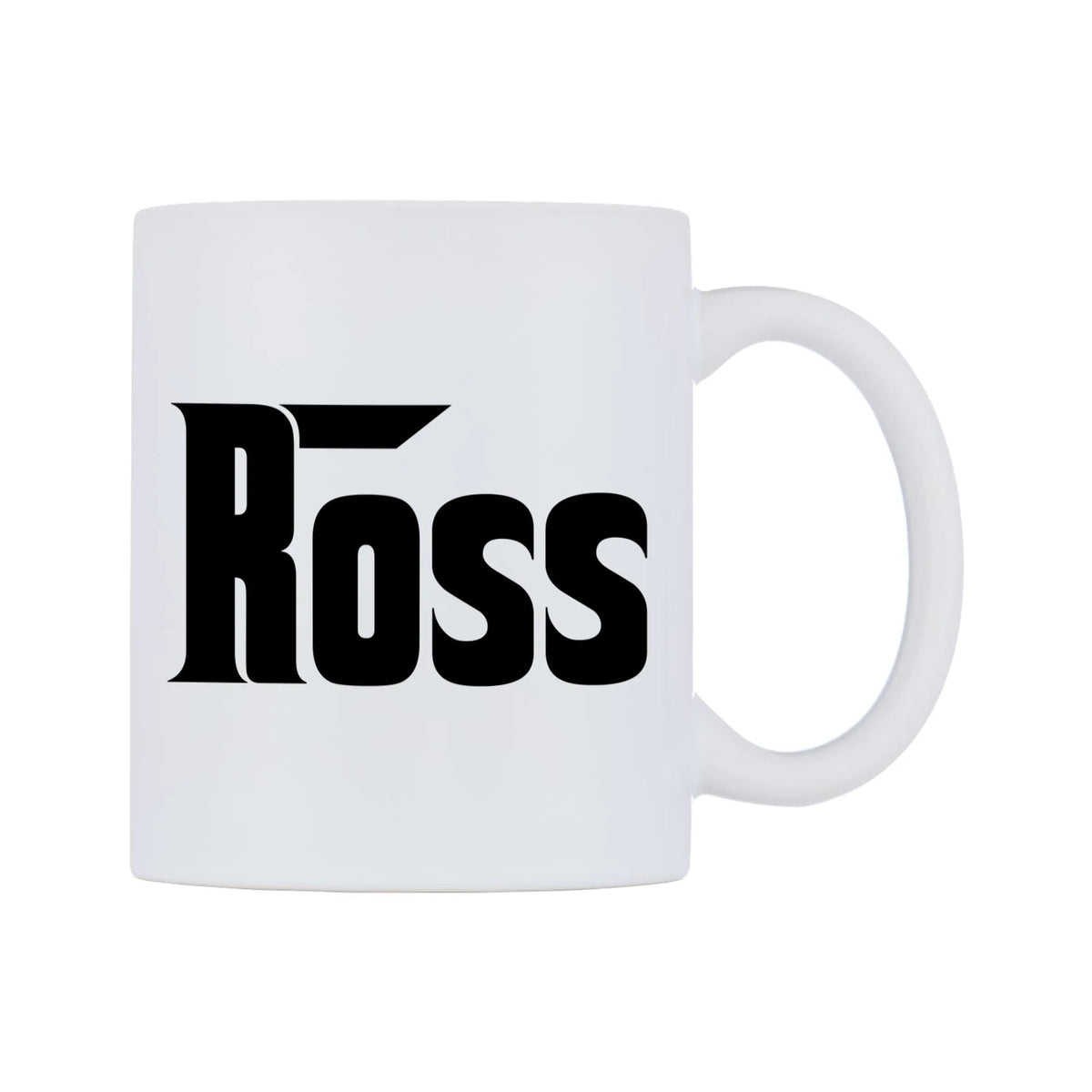 Ross - Godfather Themed Mug — white 11oz gloss mug, left side, on a white background