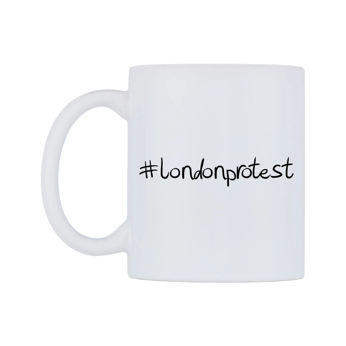londonprotest Mug — mug, right side, on a white background