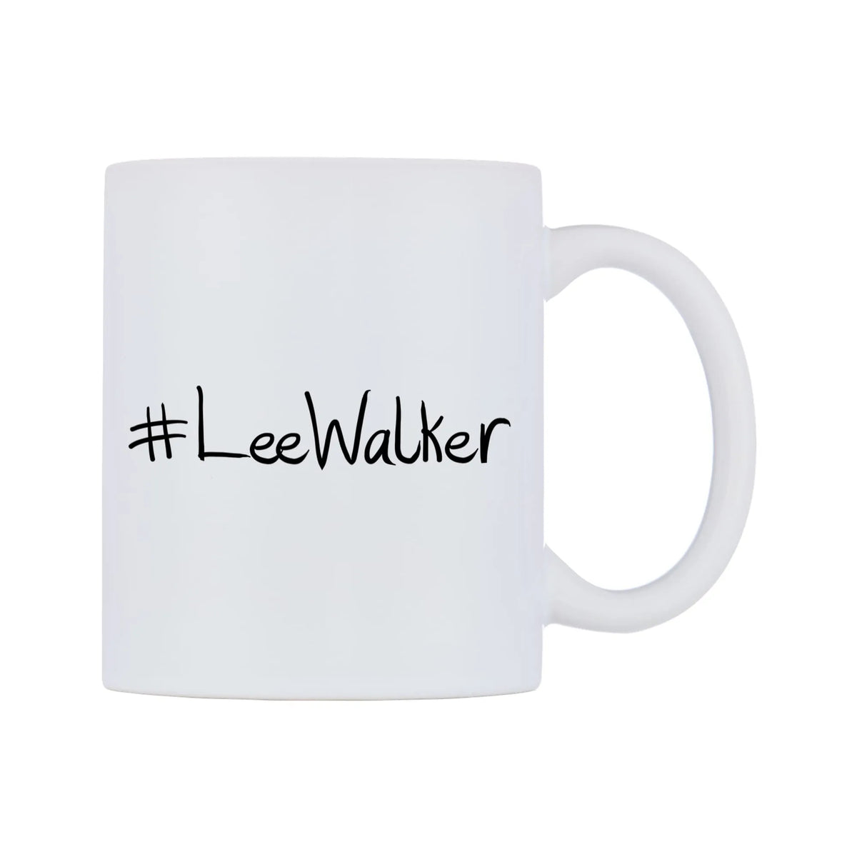 LeeWalker Mug — mug, left side, on a white background