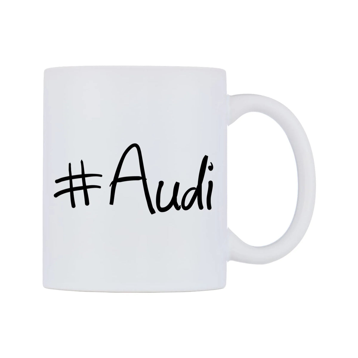 Audi Mug — mug, left side, on a white background