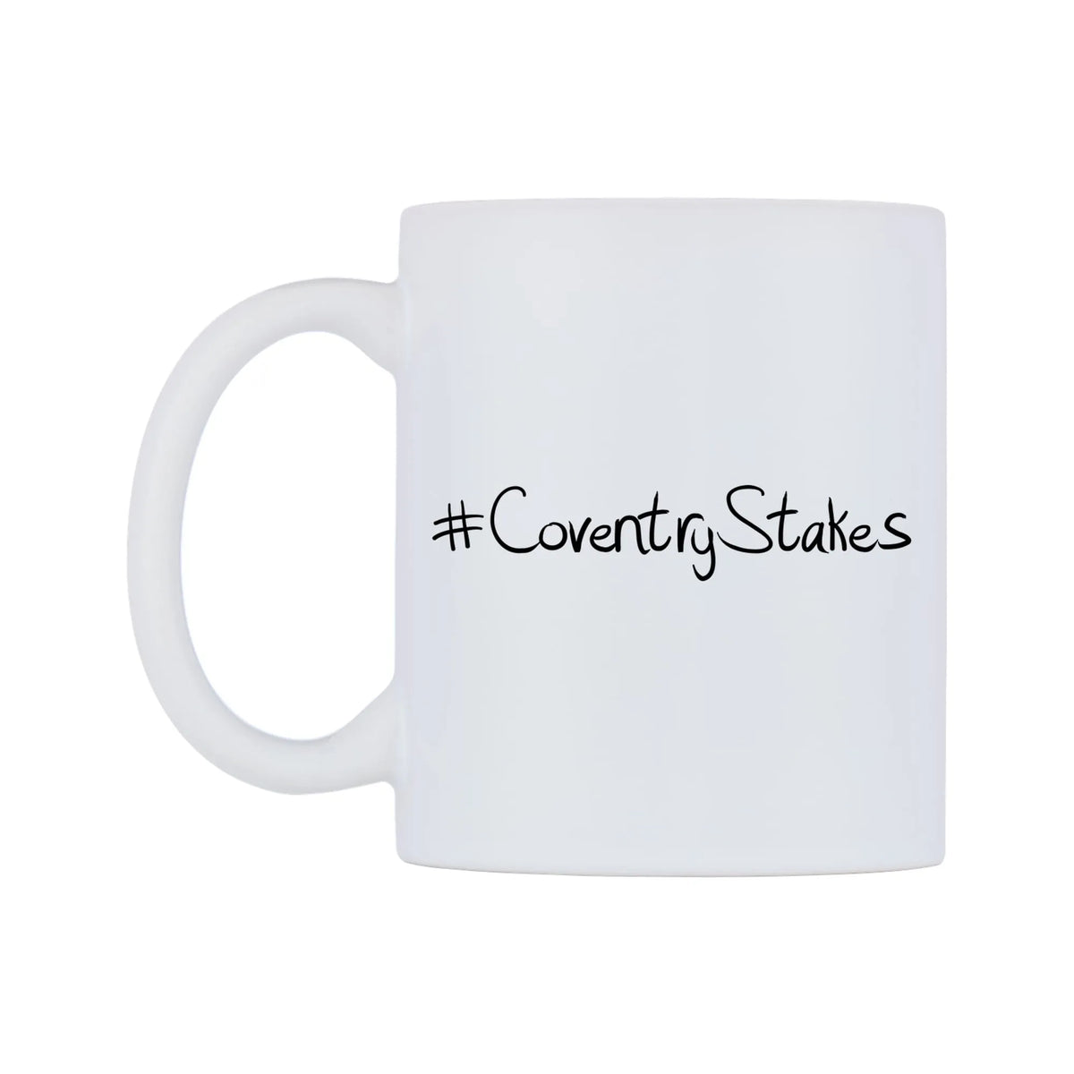 CoventryStakes Mug — mug, right side, on a white background