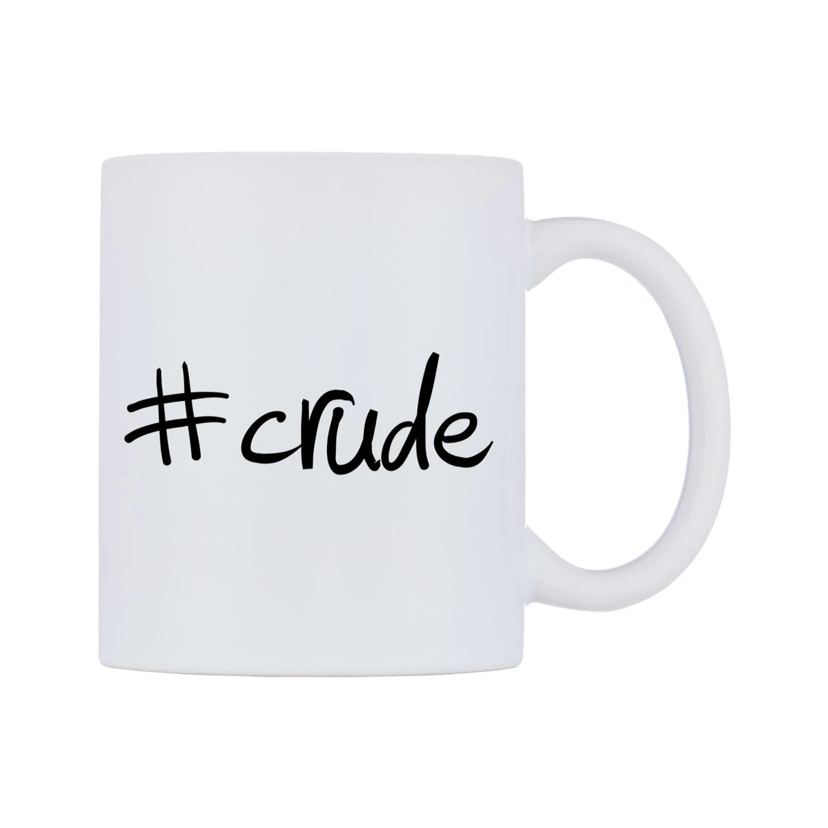 crude Mug — mug, left side, on a white background