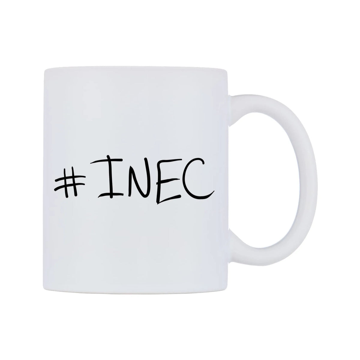 INEC Mug — mug, left side, on a white background