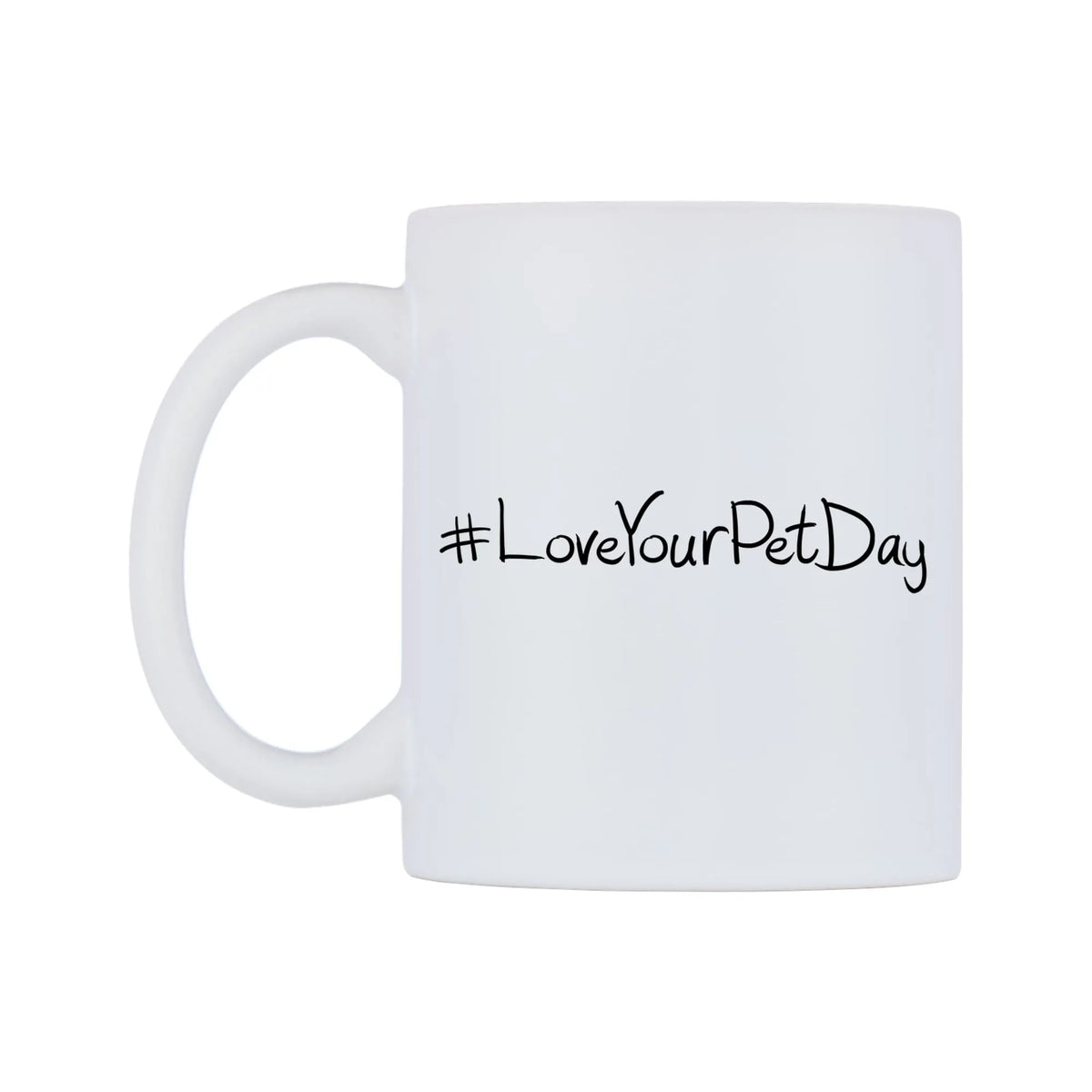LoveYourPetDay Mug — mug, right side, on a white background