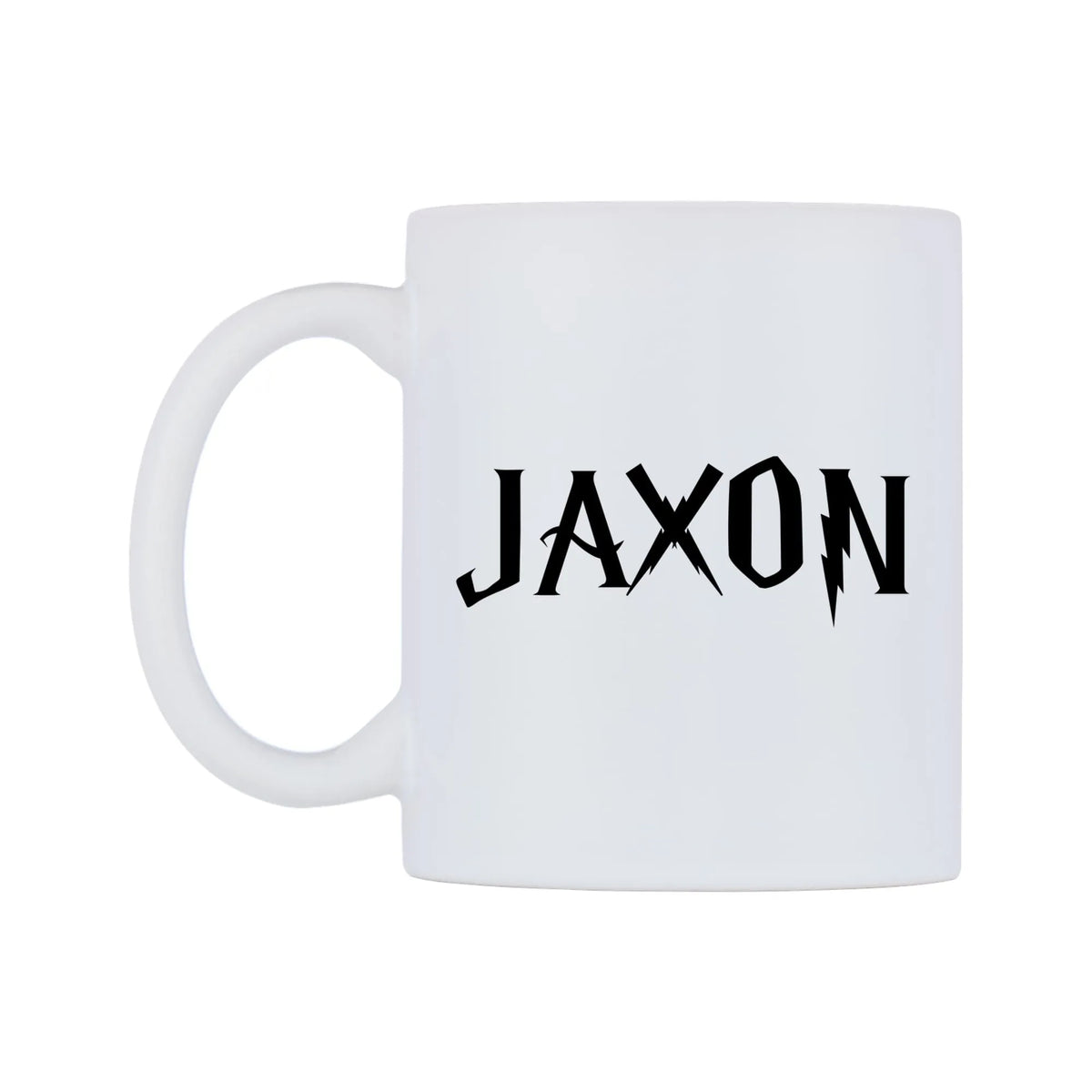 Jaxon - Wizard Themed Mug — white 11oz gloss mug, right side, on a white background