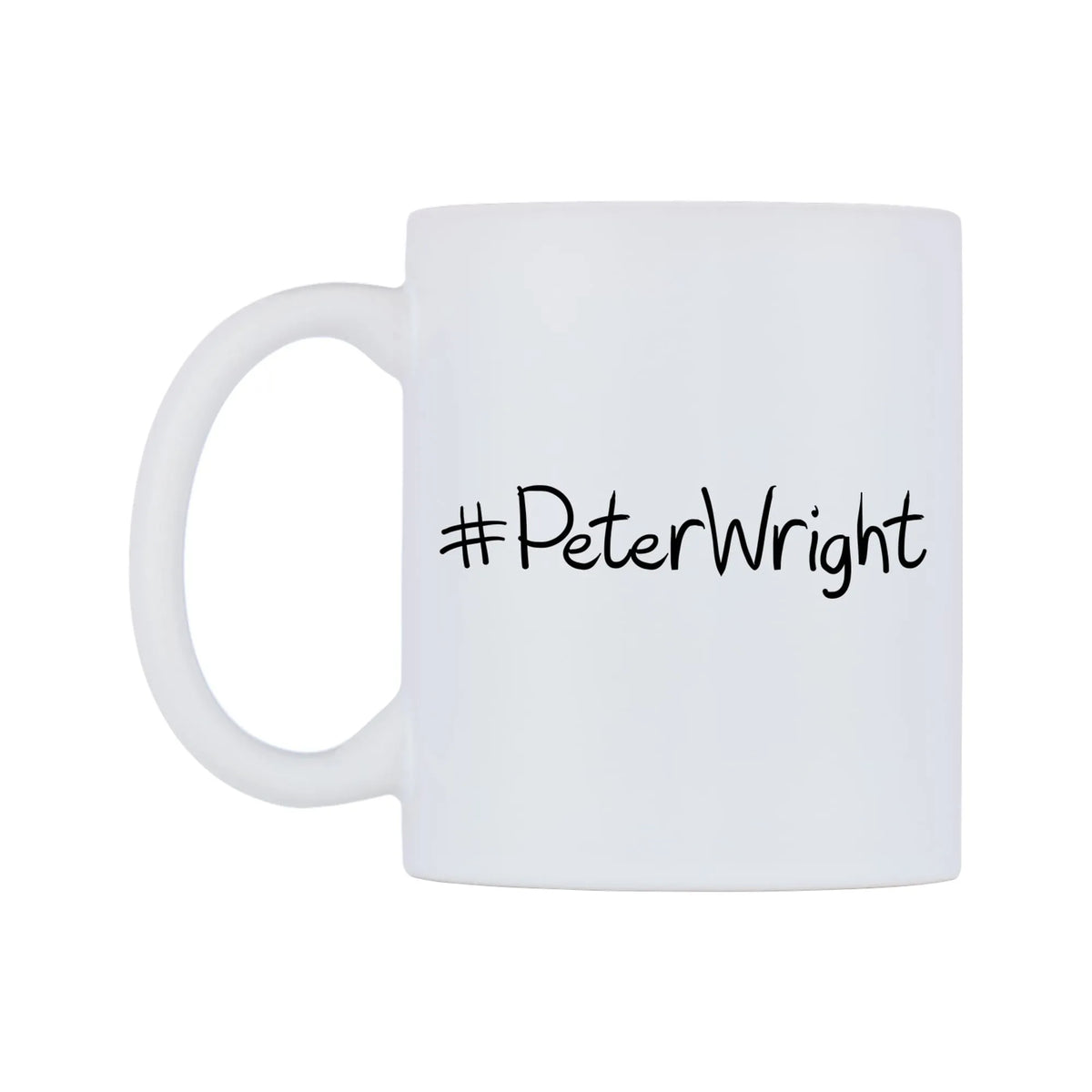 PeterWright Mug — mug, right side, on a white background