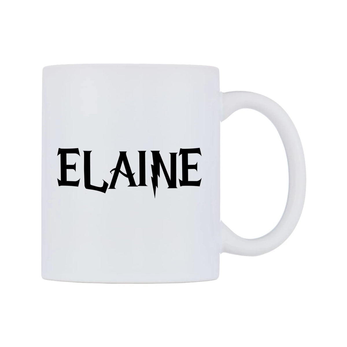 Elaine - Wizard Themed Mug — white 11oz gloss mug, left side, on a white background