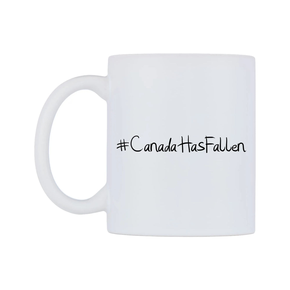 CanadaHasFallen Mug — mug, right side, on a white background