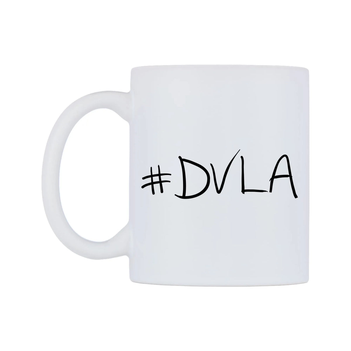 DVLA Mug — mug, right side, on a white background