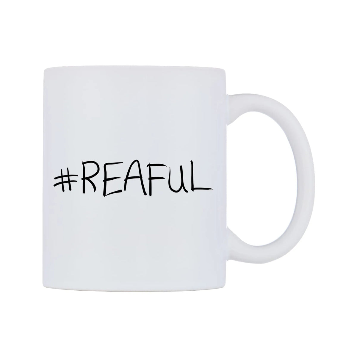 REAFUL Mug — mug, left side, on a white background