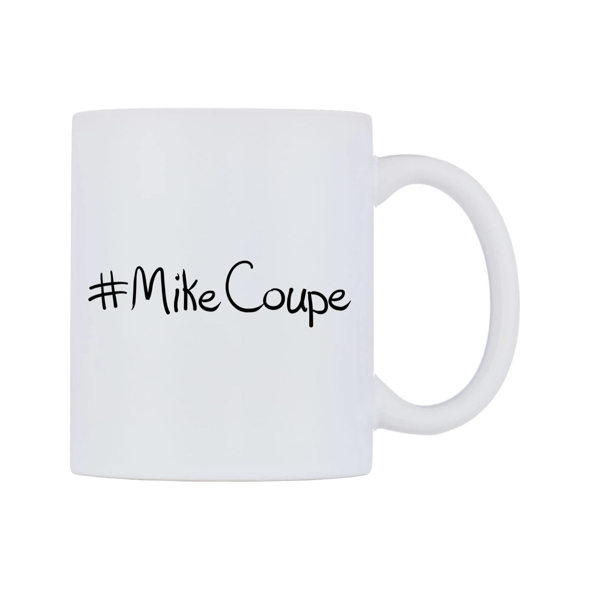 MikeCoupe Mug — mug, left side, on a white background