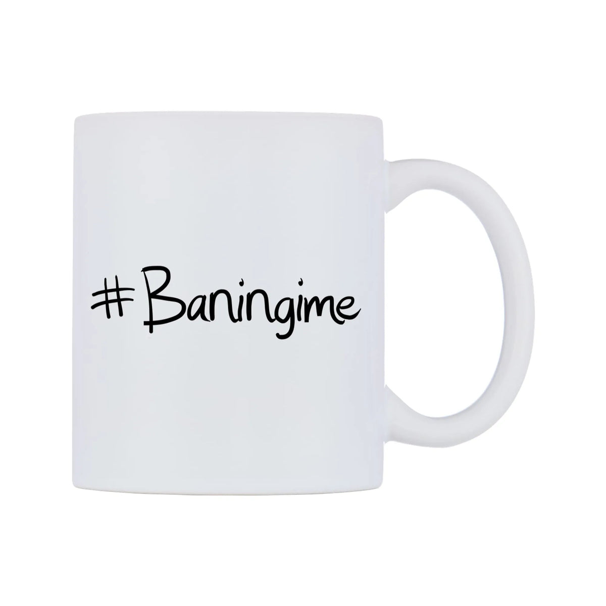 Baningime Mug — mug, left side, on a white background