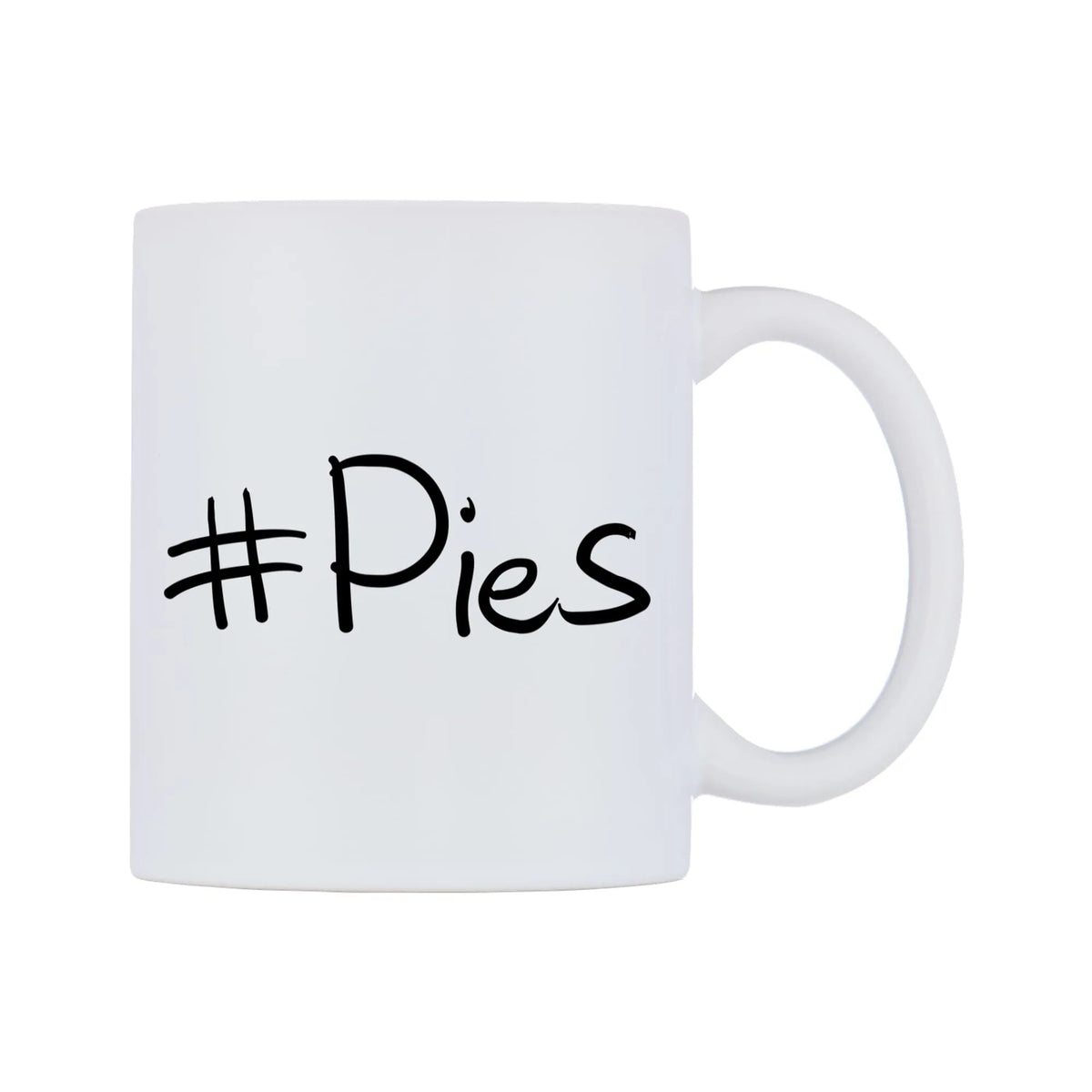 Pies Mug — mug, left side, on a white background