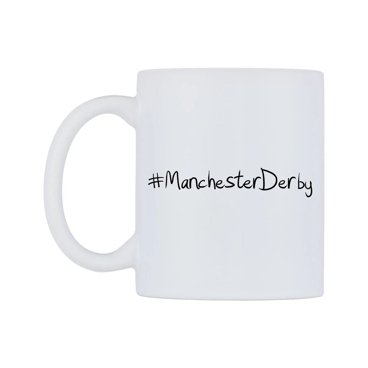 ManchesterDerby Mug — mug, right side, on a white background