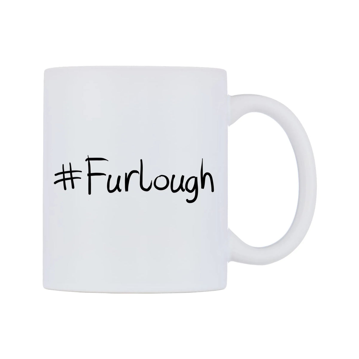 Furlough Mug — mug, left side, on a white background