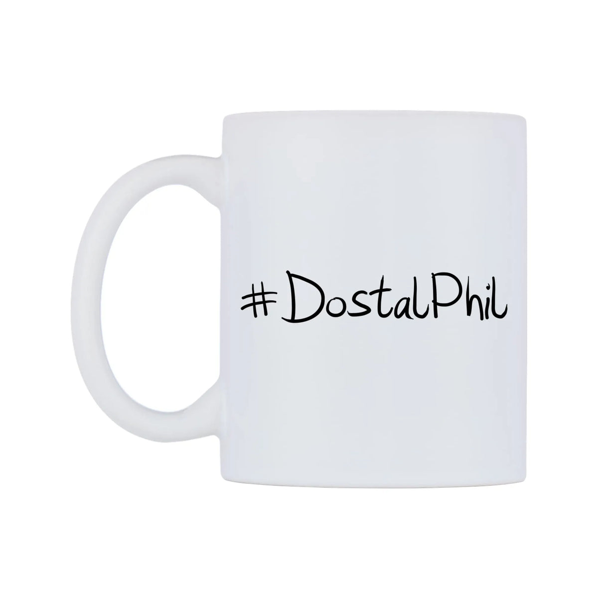 DostalPhil Mug — mug, right side, on a white background