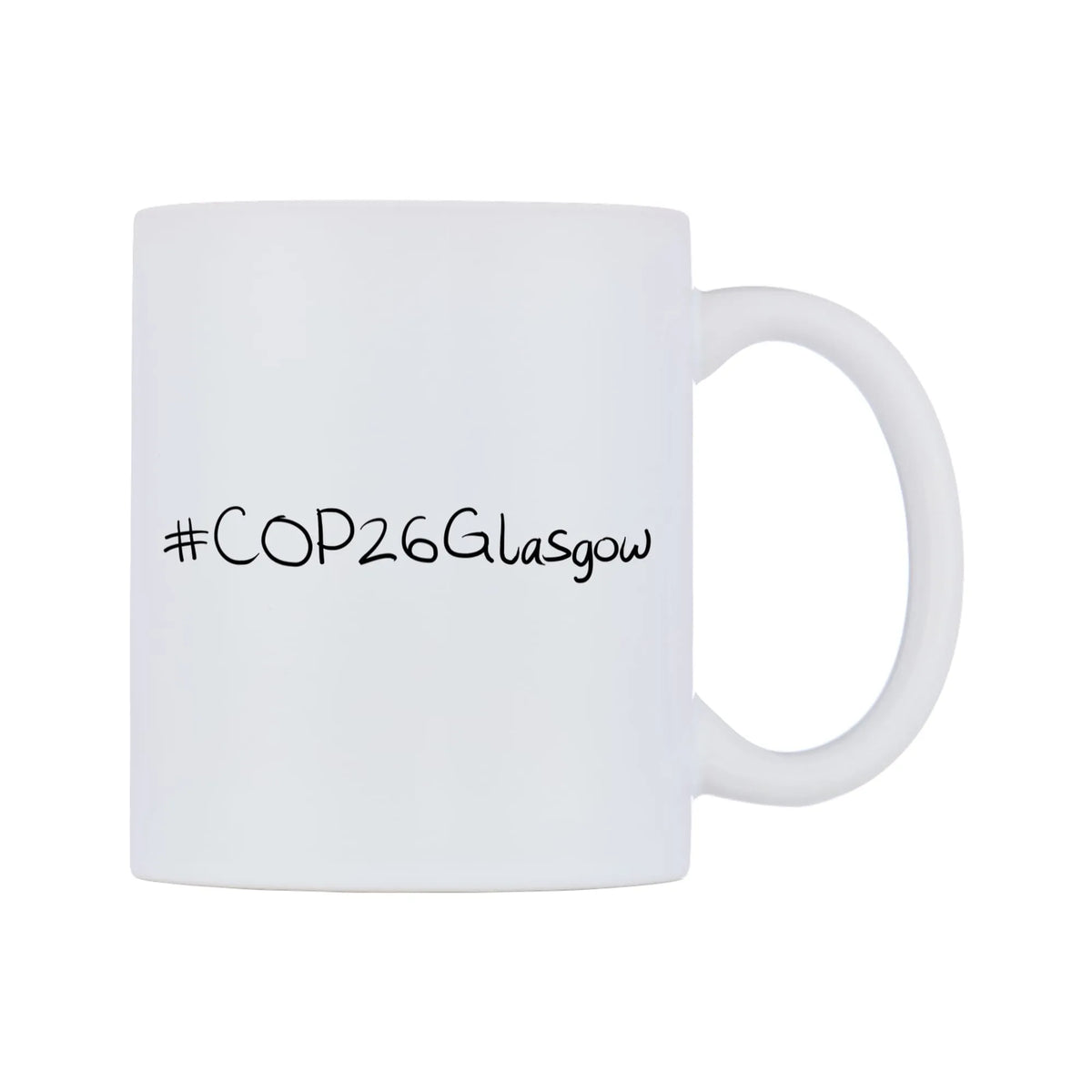 COP26Glasgow Mug — mug, left side, on a white background
