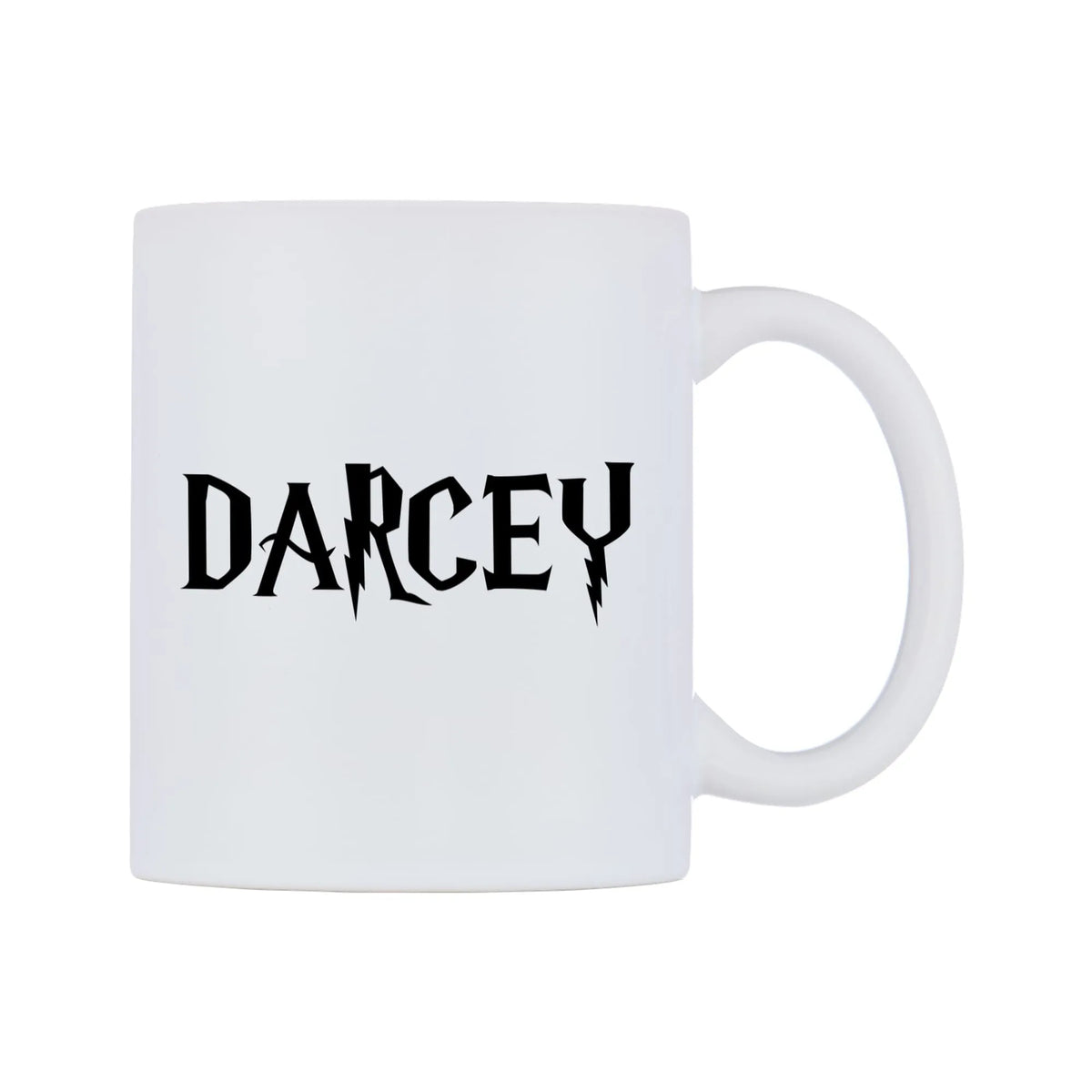 Darcey - Wizard Themed Mug — mug, left side, on a white background