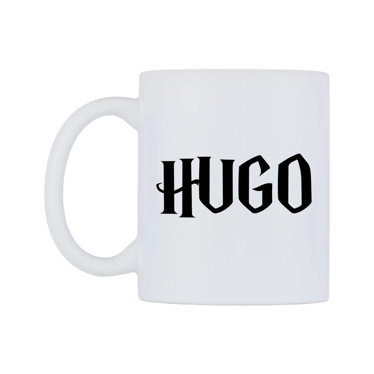 Hugo - Wizard Themed Mug — white 11oz gloss mug, right side, on a white background