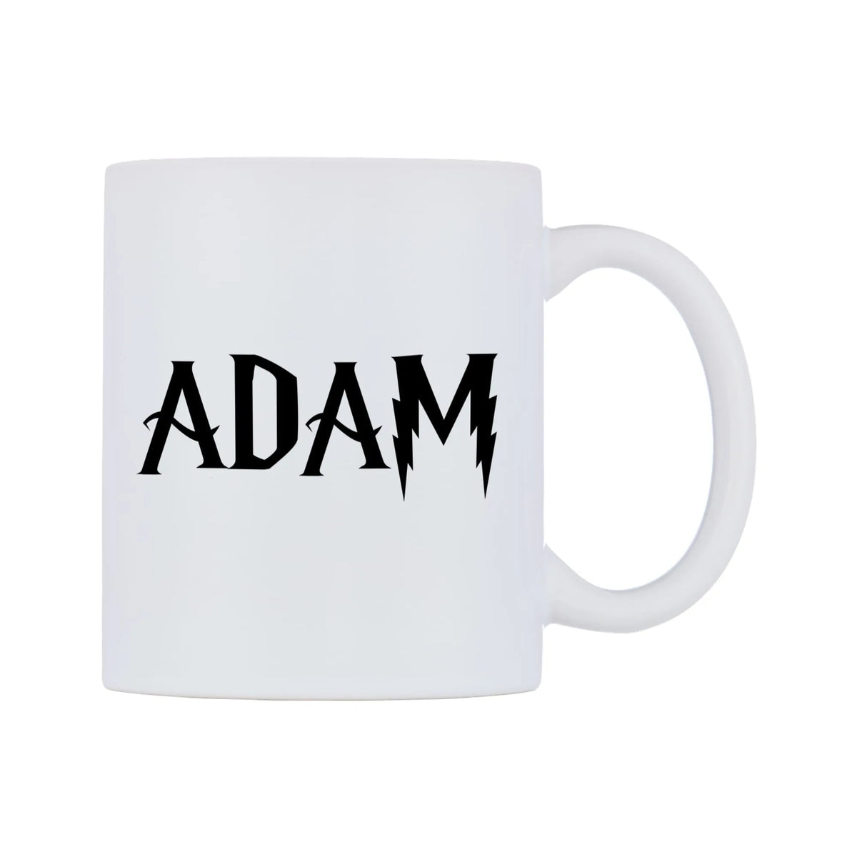 Adam - Wizard Themed Mug — white 11oz gloss mug, left side, on a white background