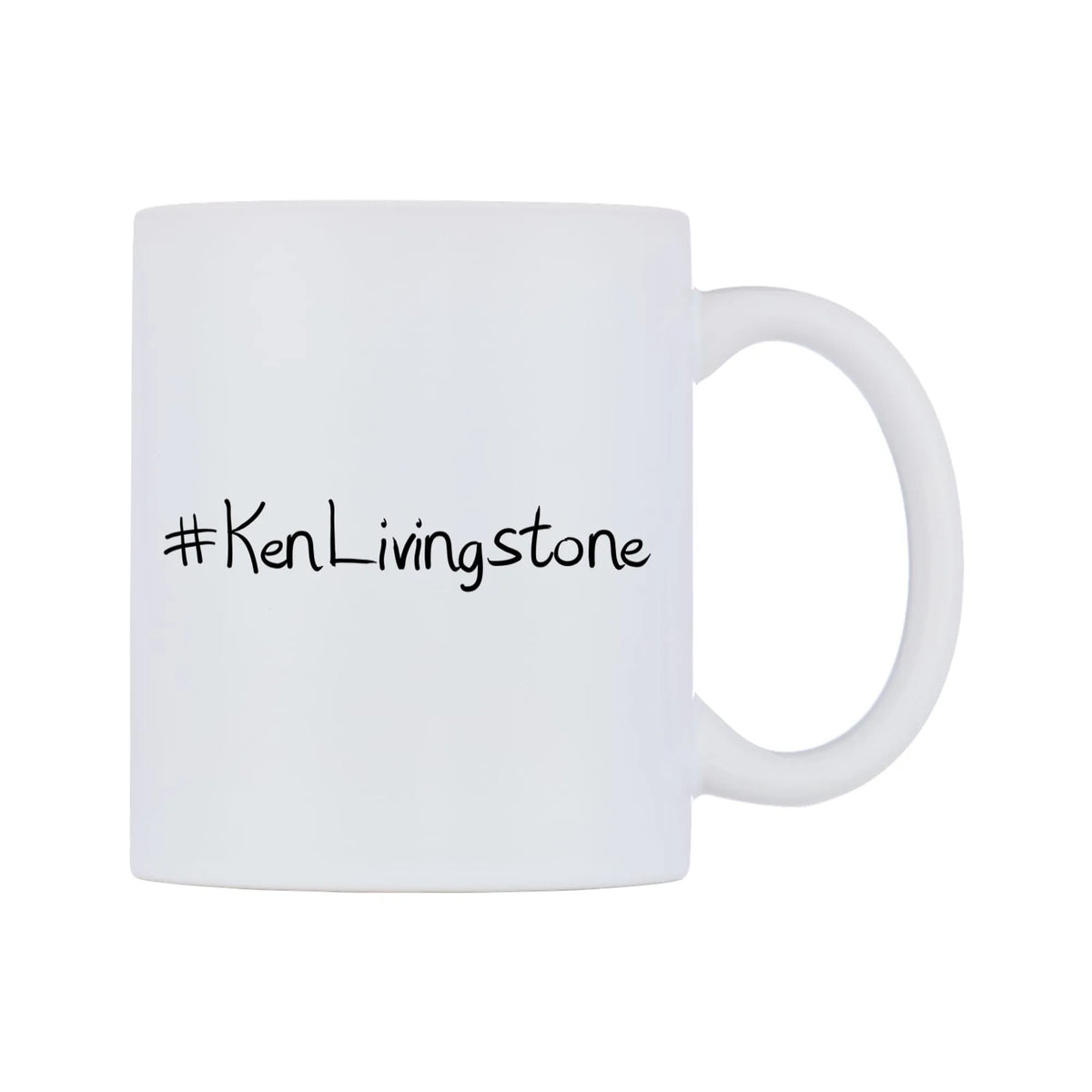 KenLivingstone Mug — mug, left side, on a white background
