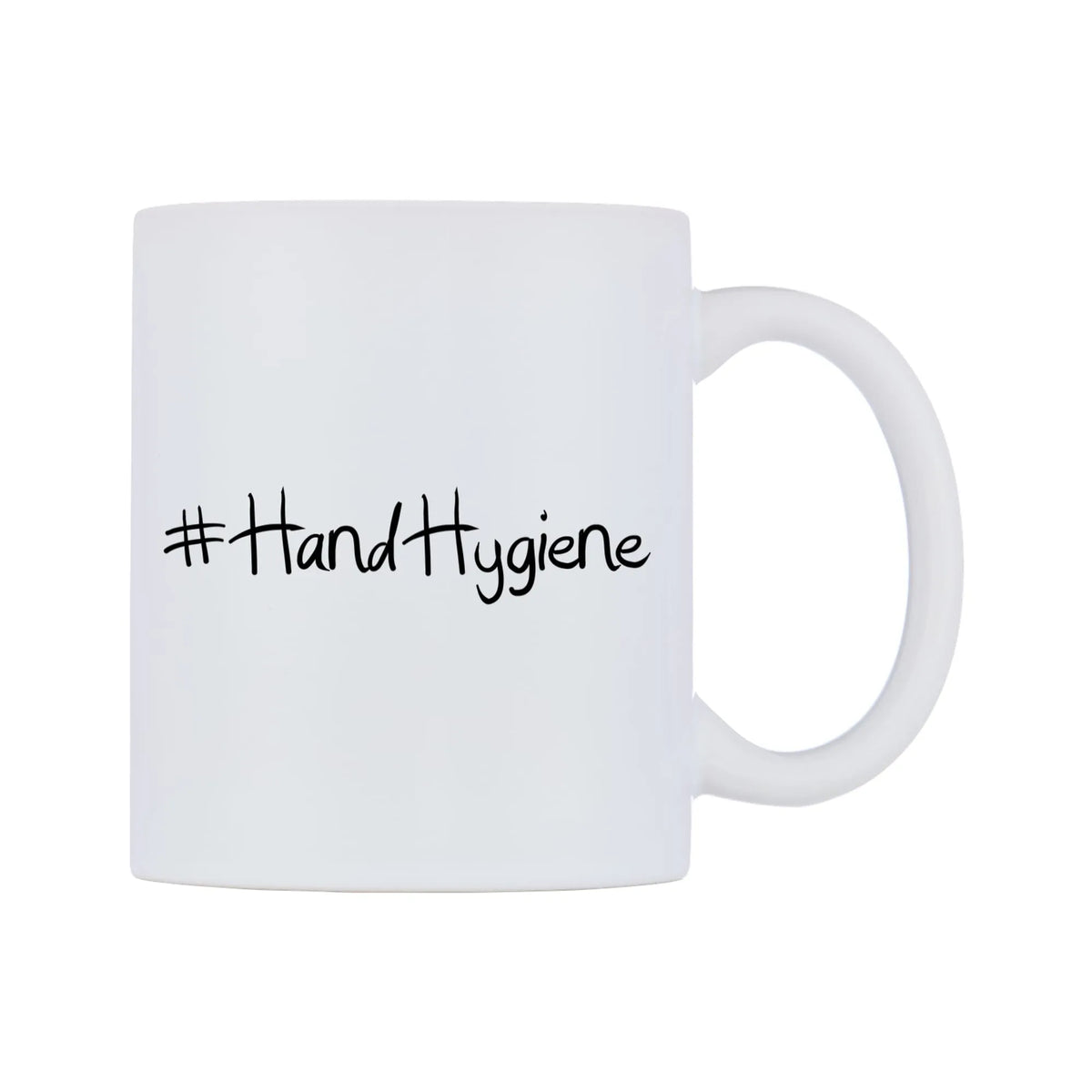 HandHygiene Mug — mug, left side, on a white background