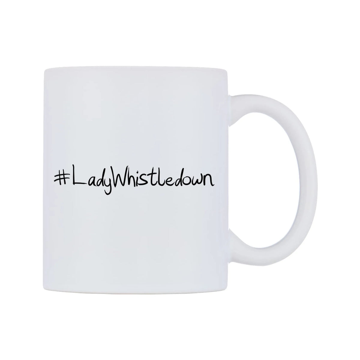 LadyWhistledown Mug — mug, left side, on a white background