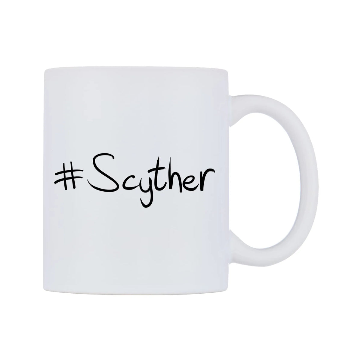Scyther Mug — mug, left side, on a white background