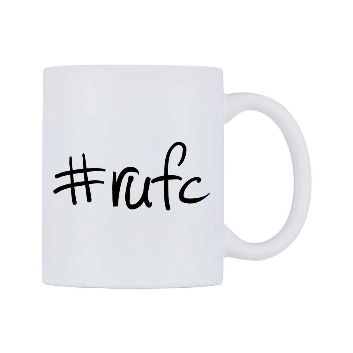 rufc Mug — mug, left side, on a white background