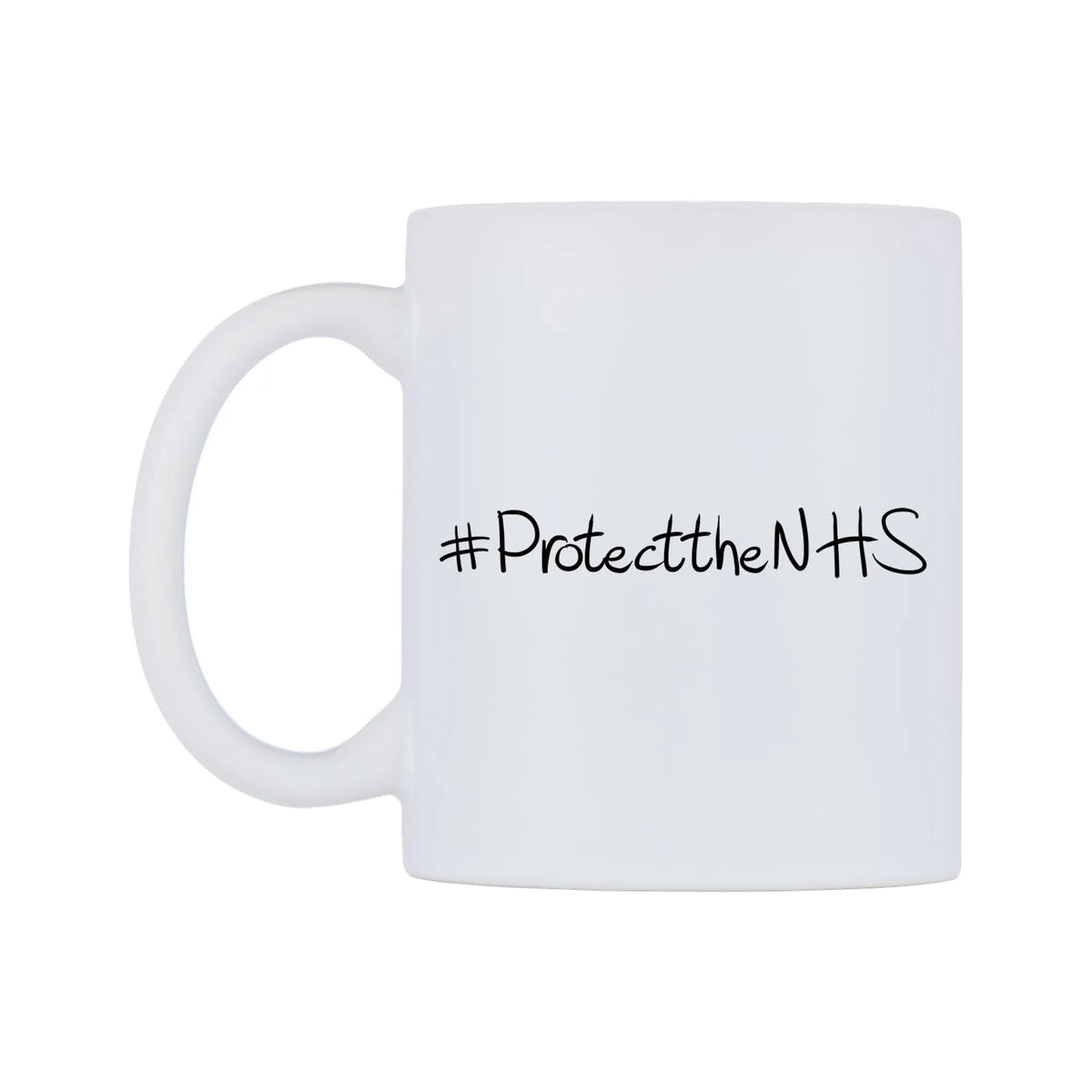 ProtecttheNHS Mug — mug, right side, on a white background