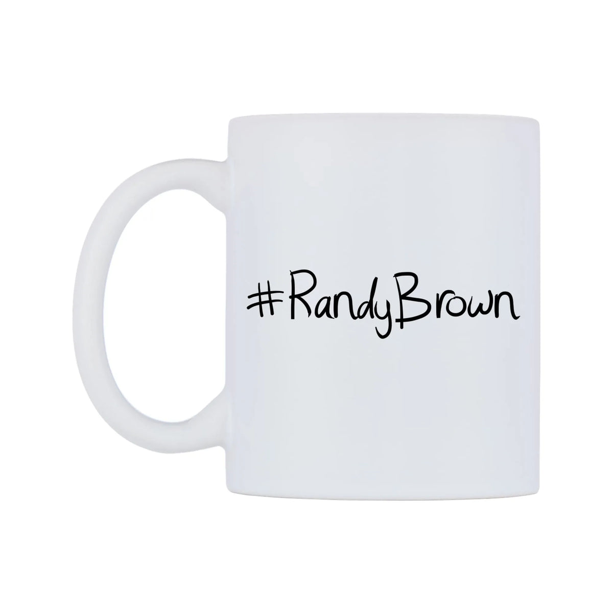 RandyBrown Mug — mug, right side, on a white background