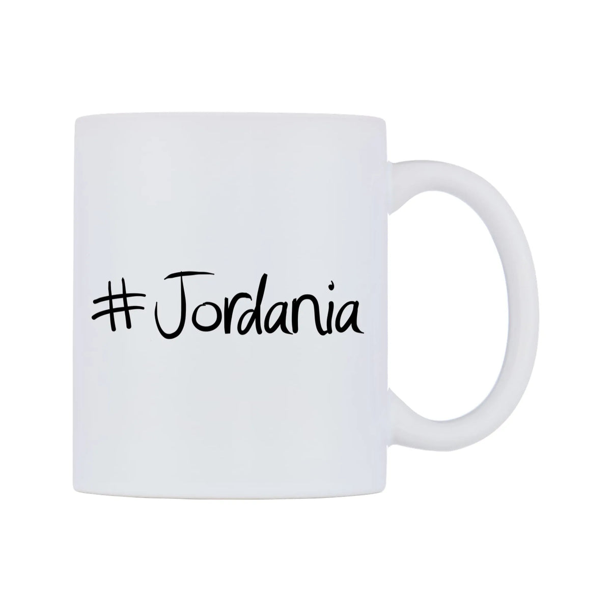 Jordania Mug — mug, left side, on a white background