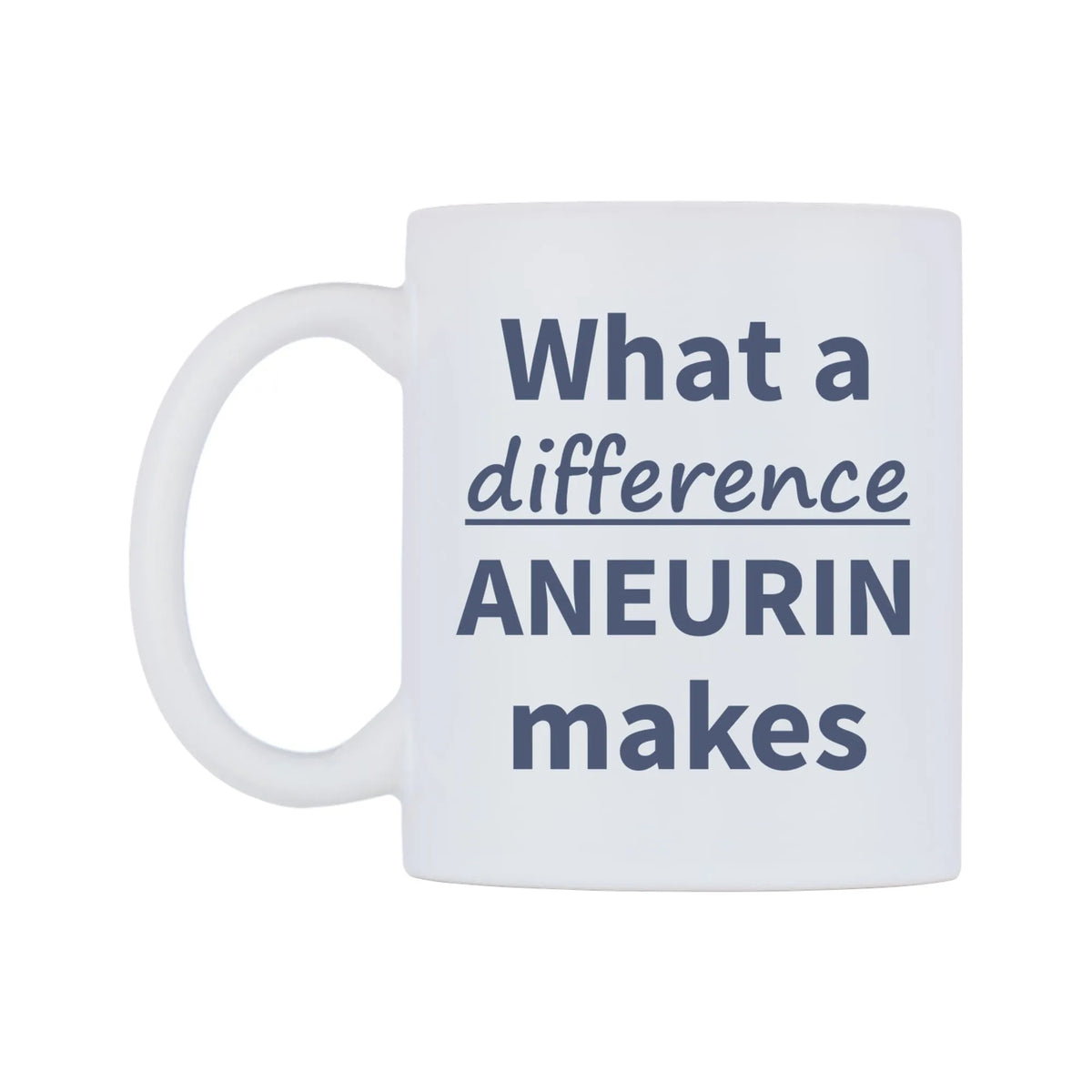 What a difference ANEURIN makes Mug — mug, right side, on a white background