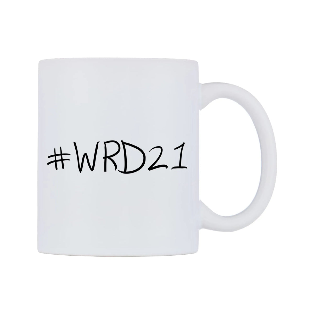 WRD21 Mug — mug, left side, on a white background