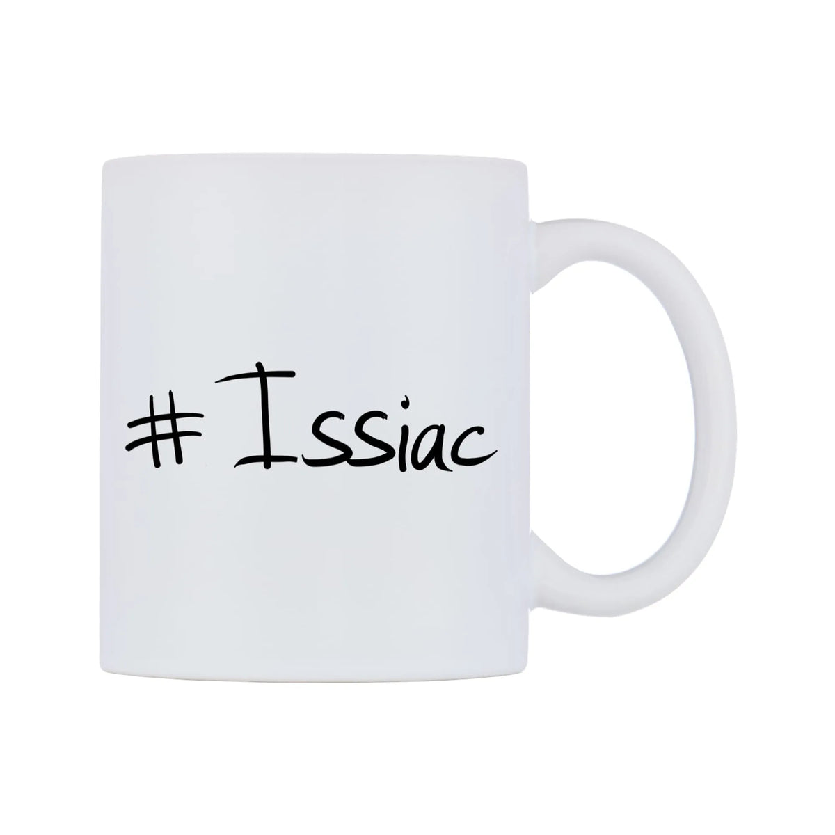 Issiac Mug — mug, left side, on a white background