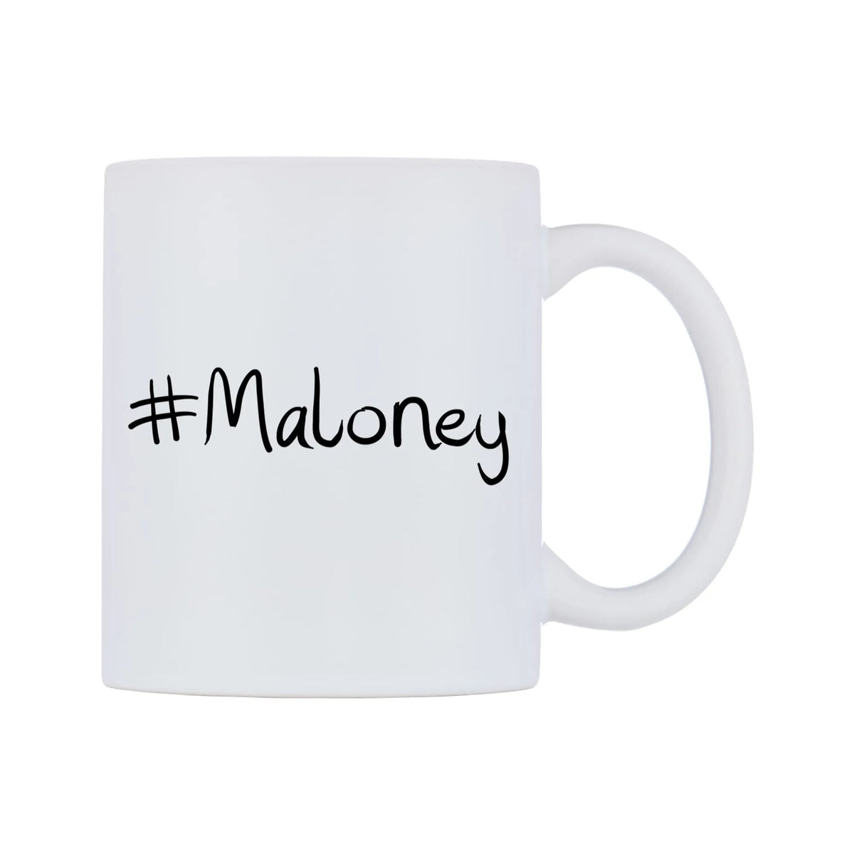 Maloney Mug — mug, left side, on a white background