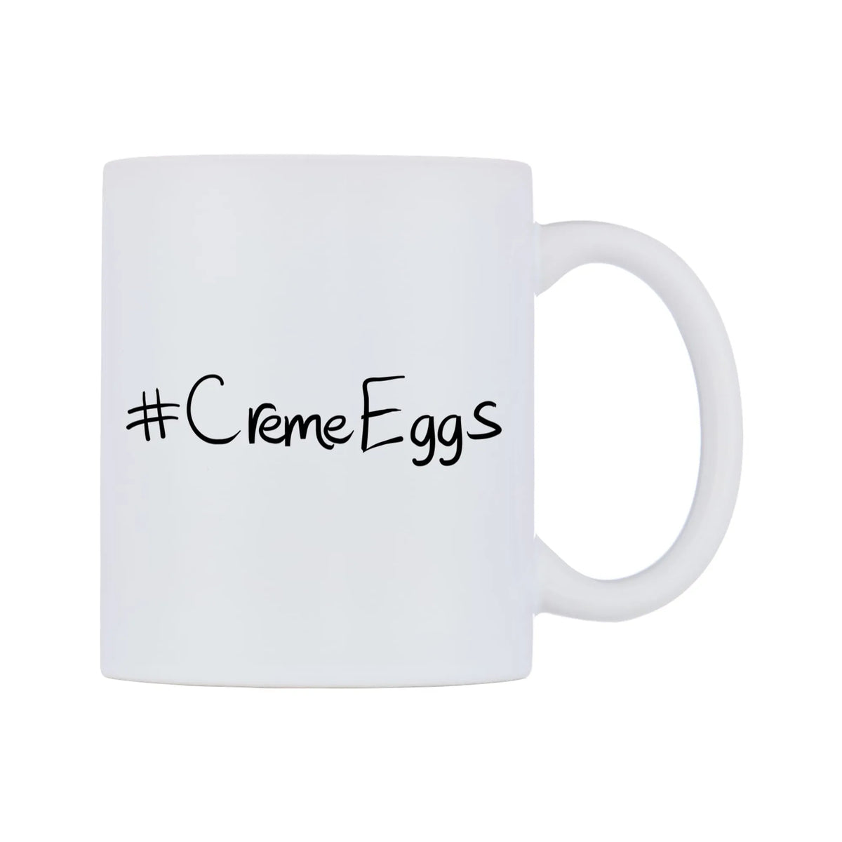 CremeEggs Mug — mug, left side, on a white background