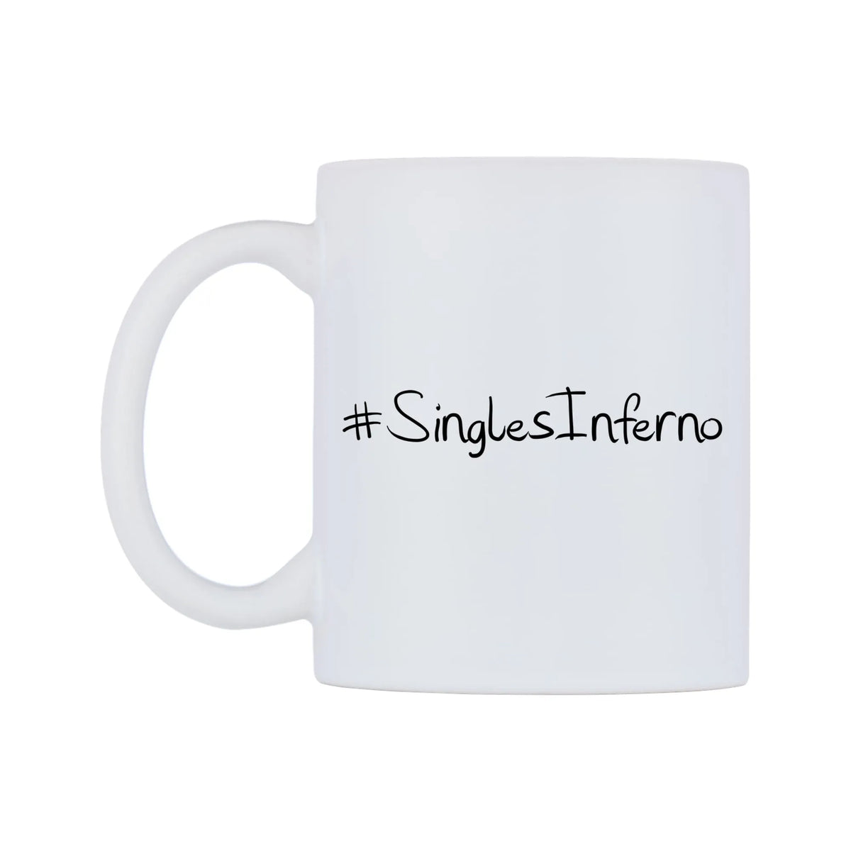 SinglesInferno Mug — mug, right side, on a white background
