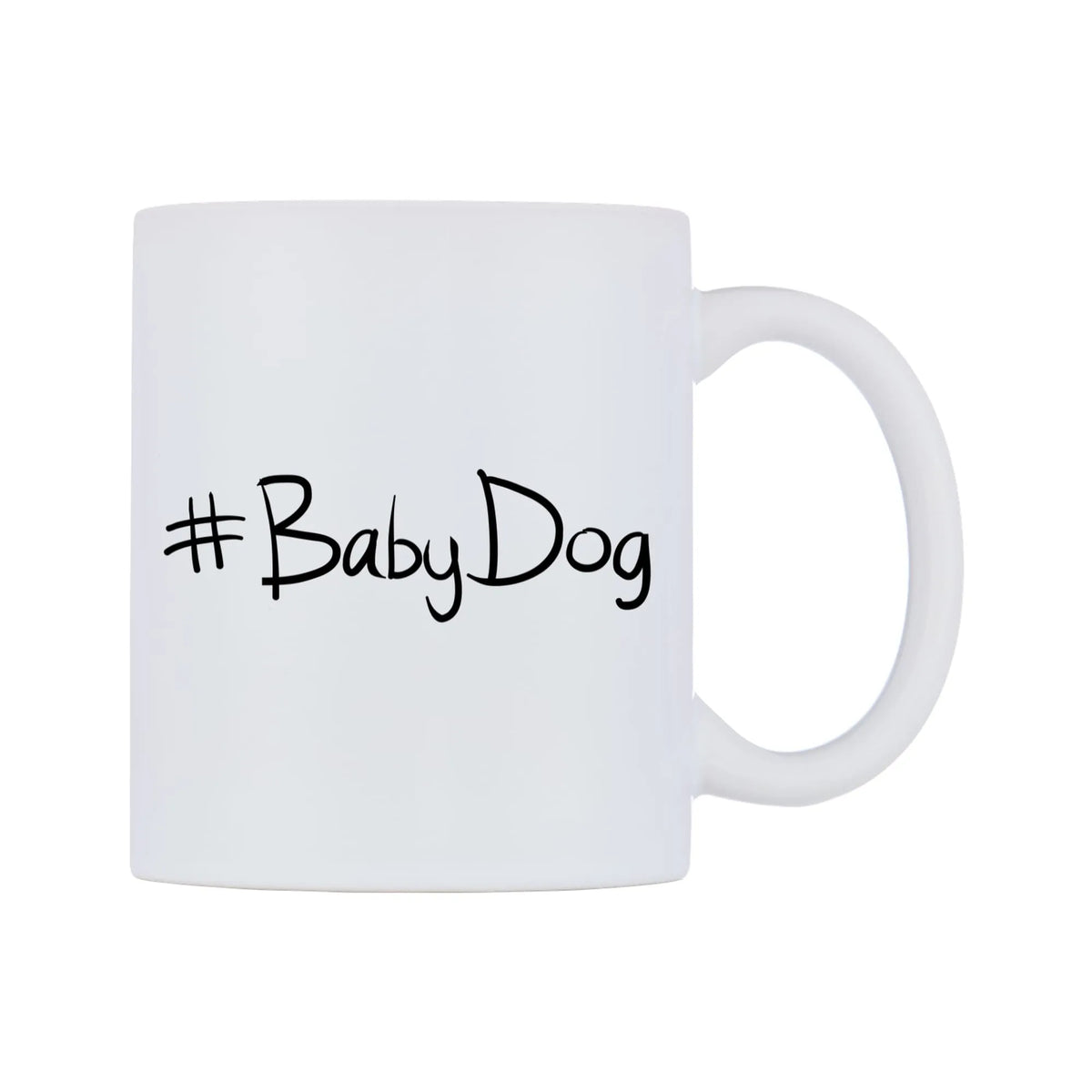 BabyDog Mug — mug, left side, on a white background