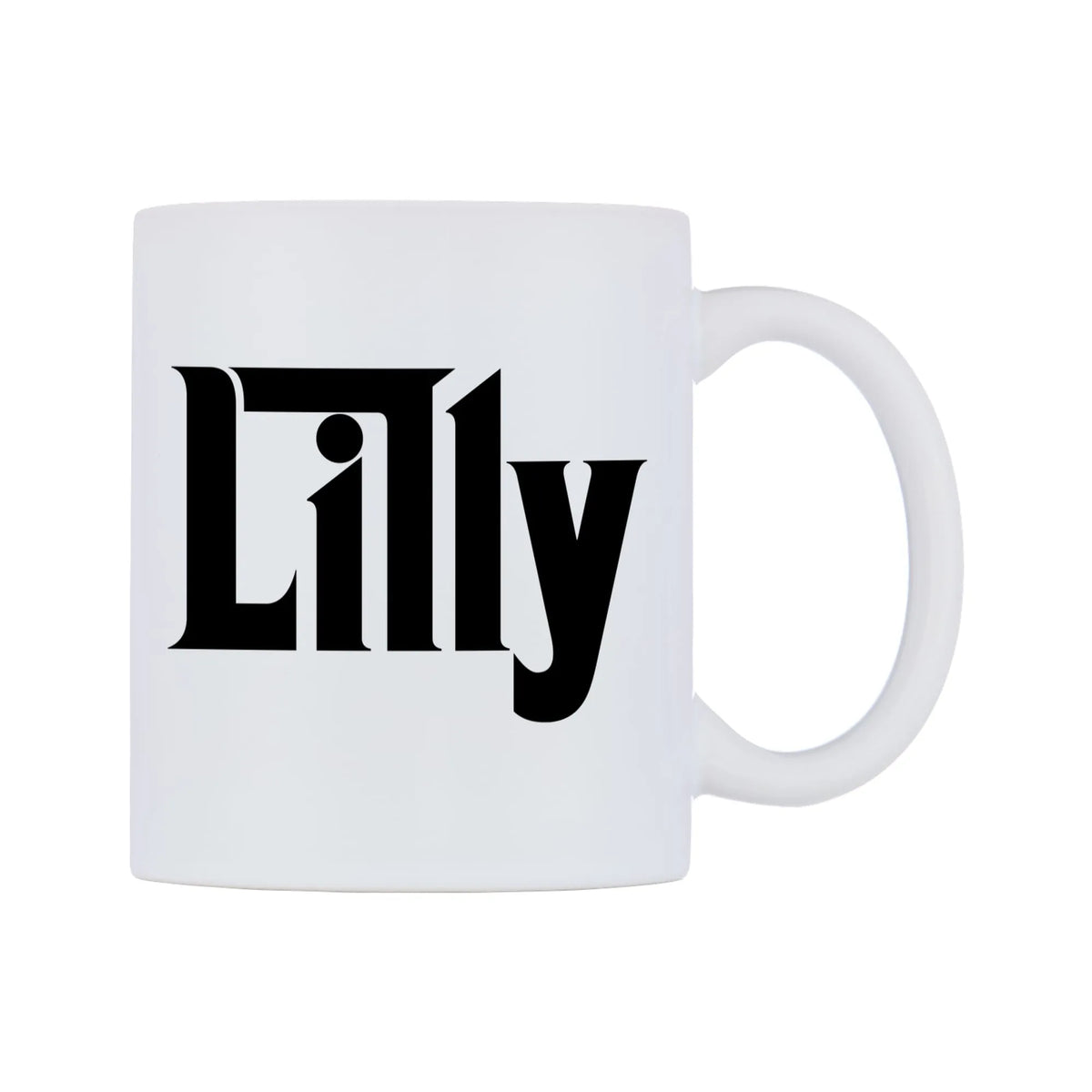 Lilly - Godfather Themed Mug — white 11oz gloss mug, left side, on a white background