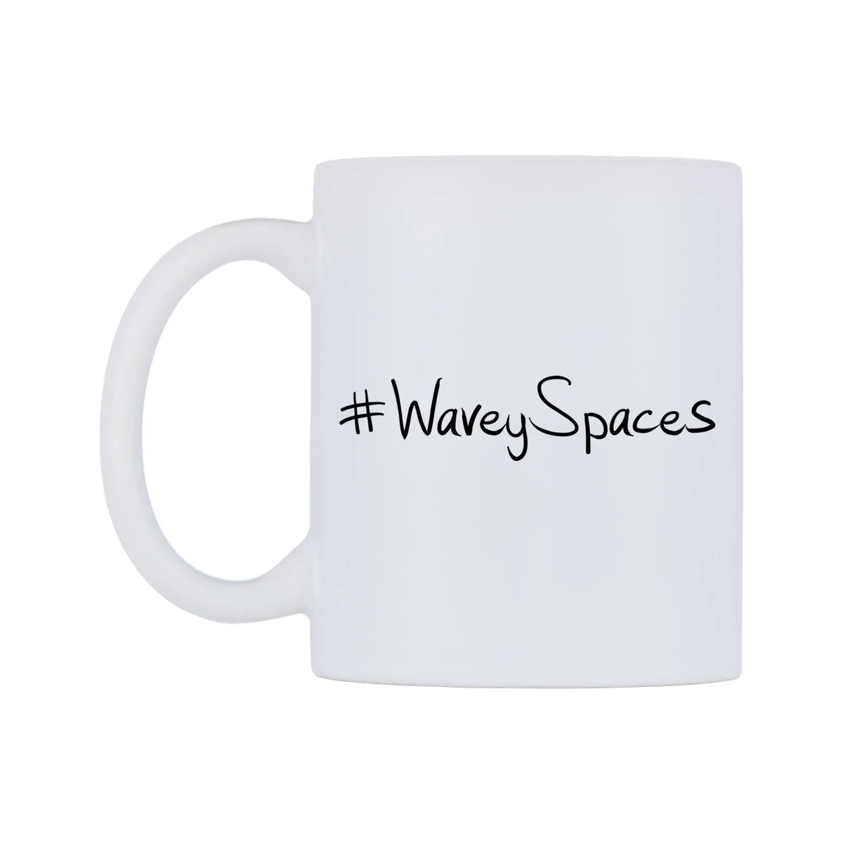WaveySpaces Mug — mug, right side, on a white background