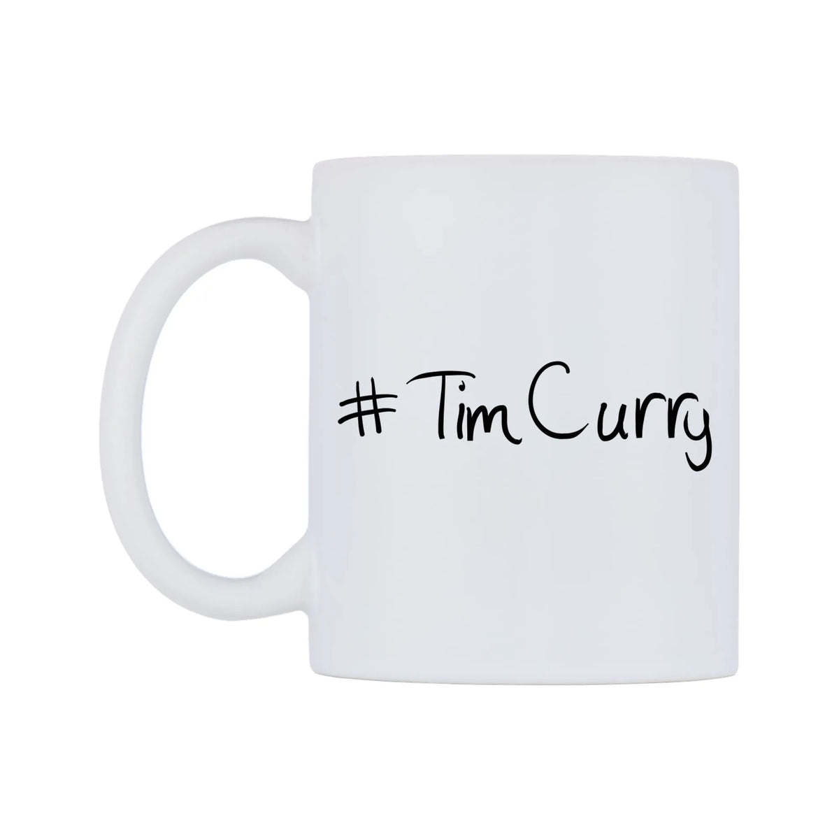 TimCurry Mug — mug, right side, on a white background
