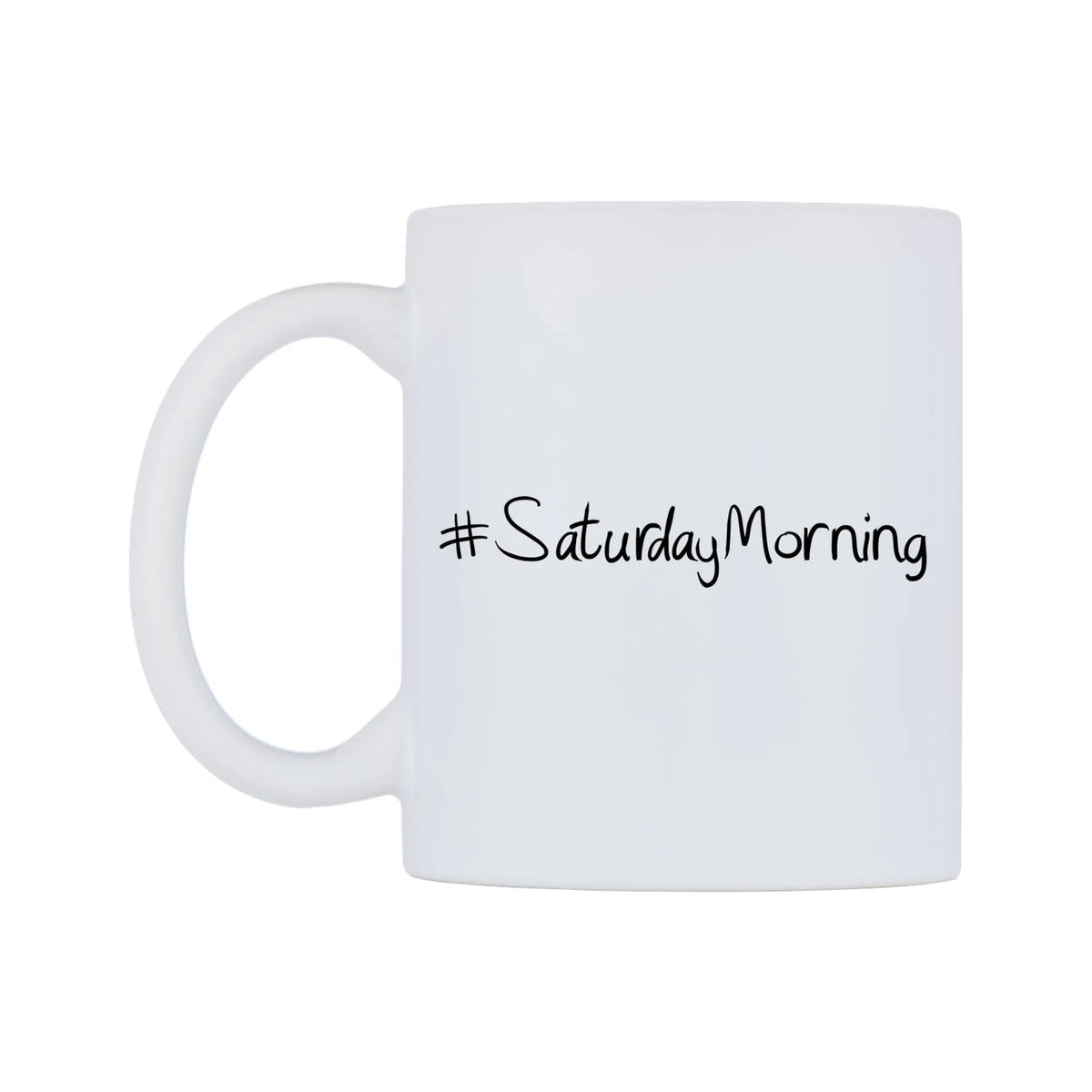 SaturdayMorning Mug — mug, right side, on a white background
