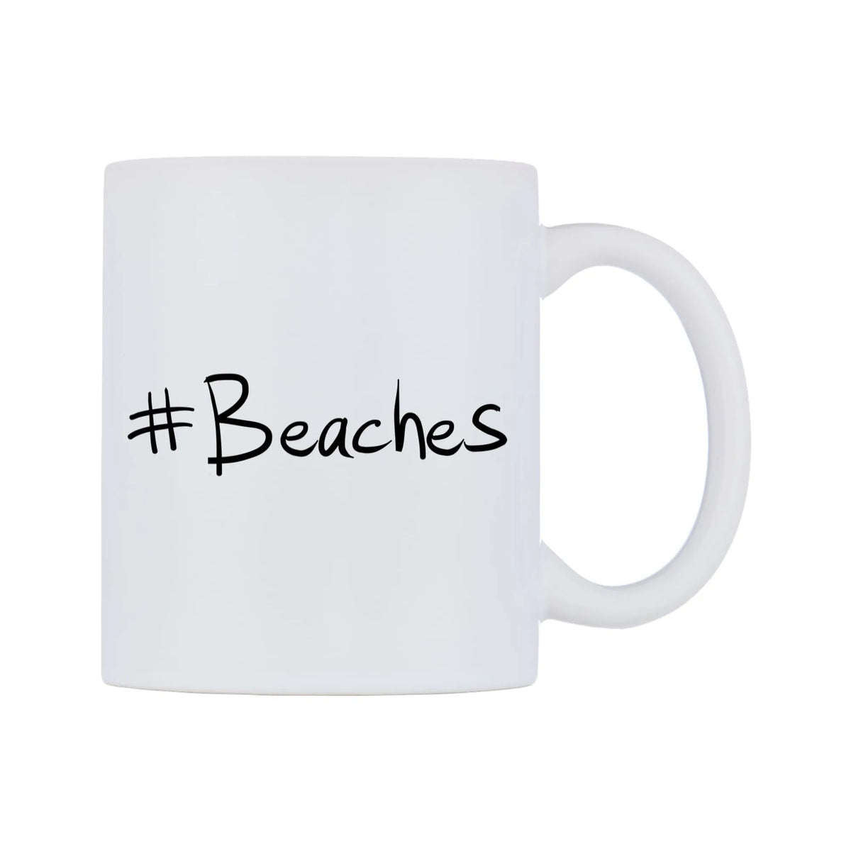 Beaches Mug — mug, left side, on a white background