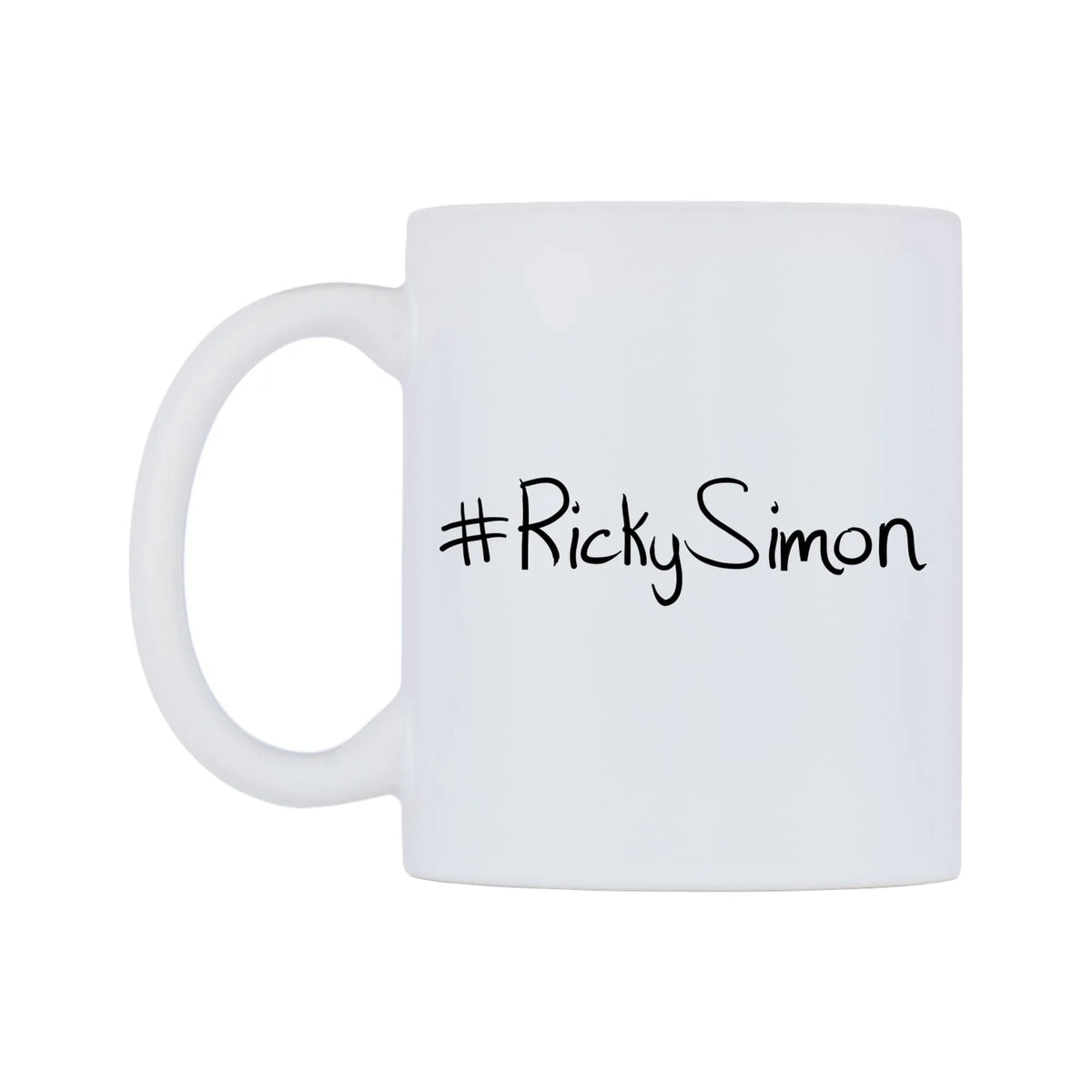 RickySimon Mug — mug, right side, on a white background