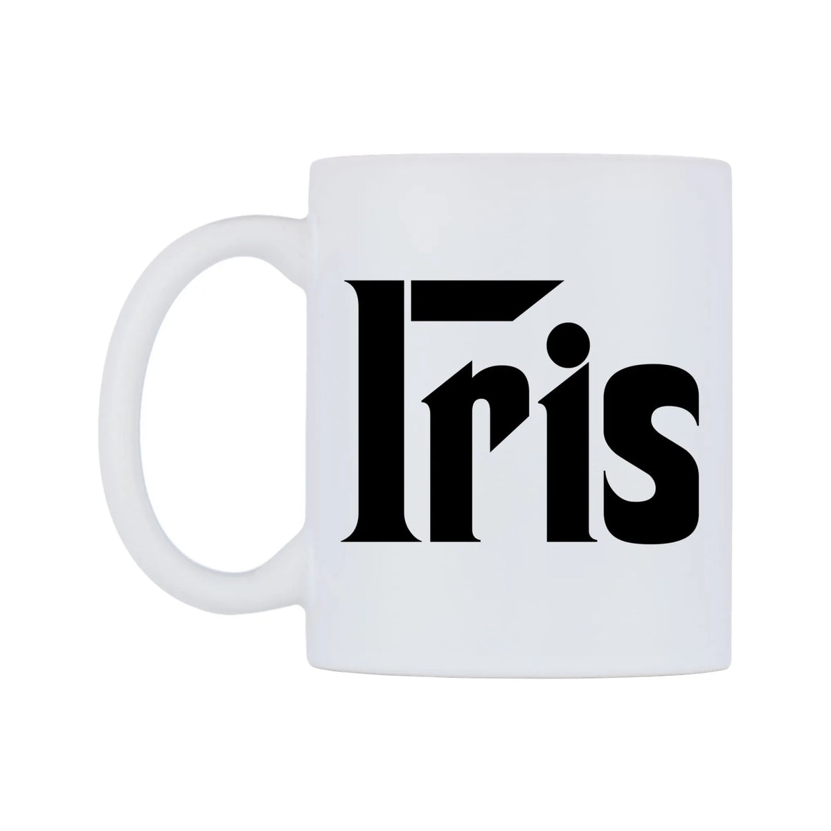 Iris - Godfather Themed Mug — white 11oz gloss mug, right side, on a white background