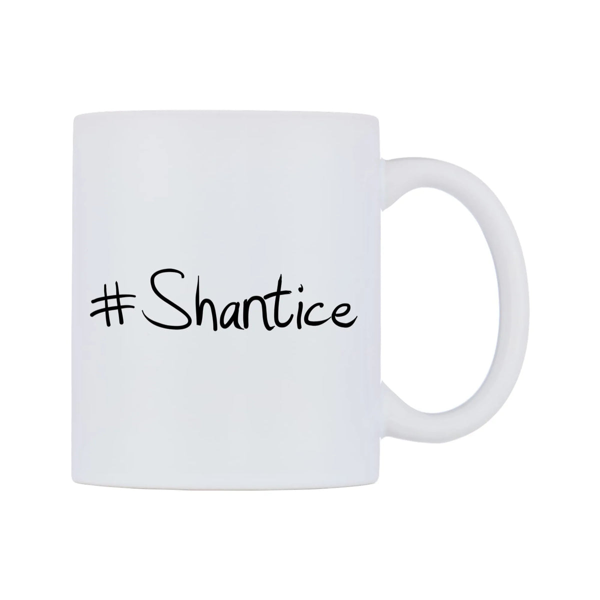 Shantice Mug — mug, left side, on a white background
