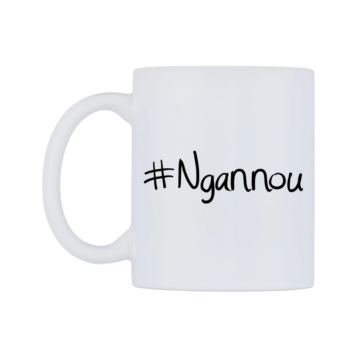 Ngannou Mug — mug, right side, on a white background